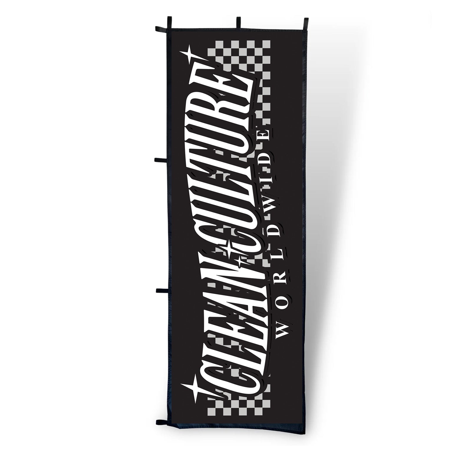 CC Checkered Nobori Flag – Clean Culture