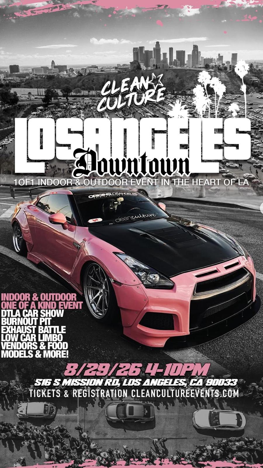 Clean Culture Car Show — Downtown Los Angeles at Ace Mission Studio