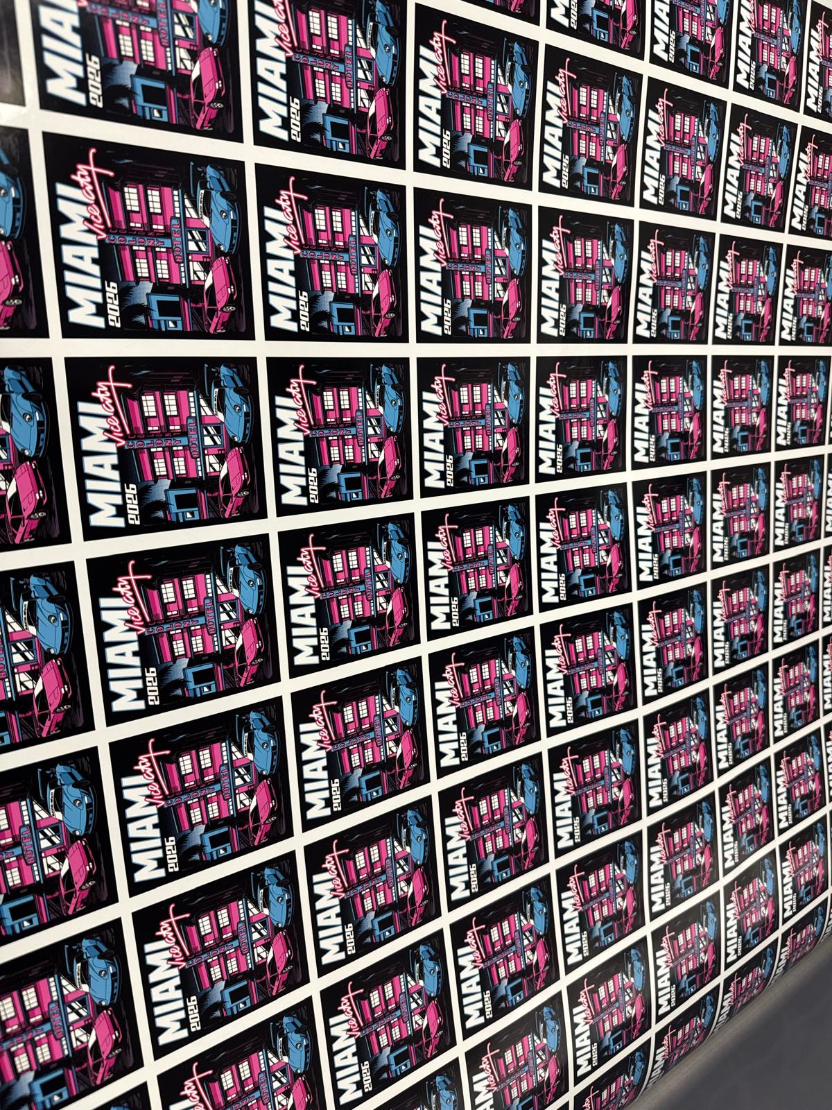 FREE Miami Event Sticker 3.5” x 3”