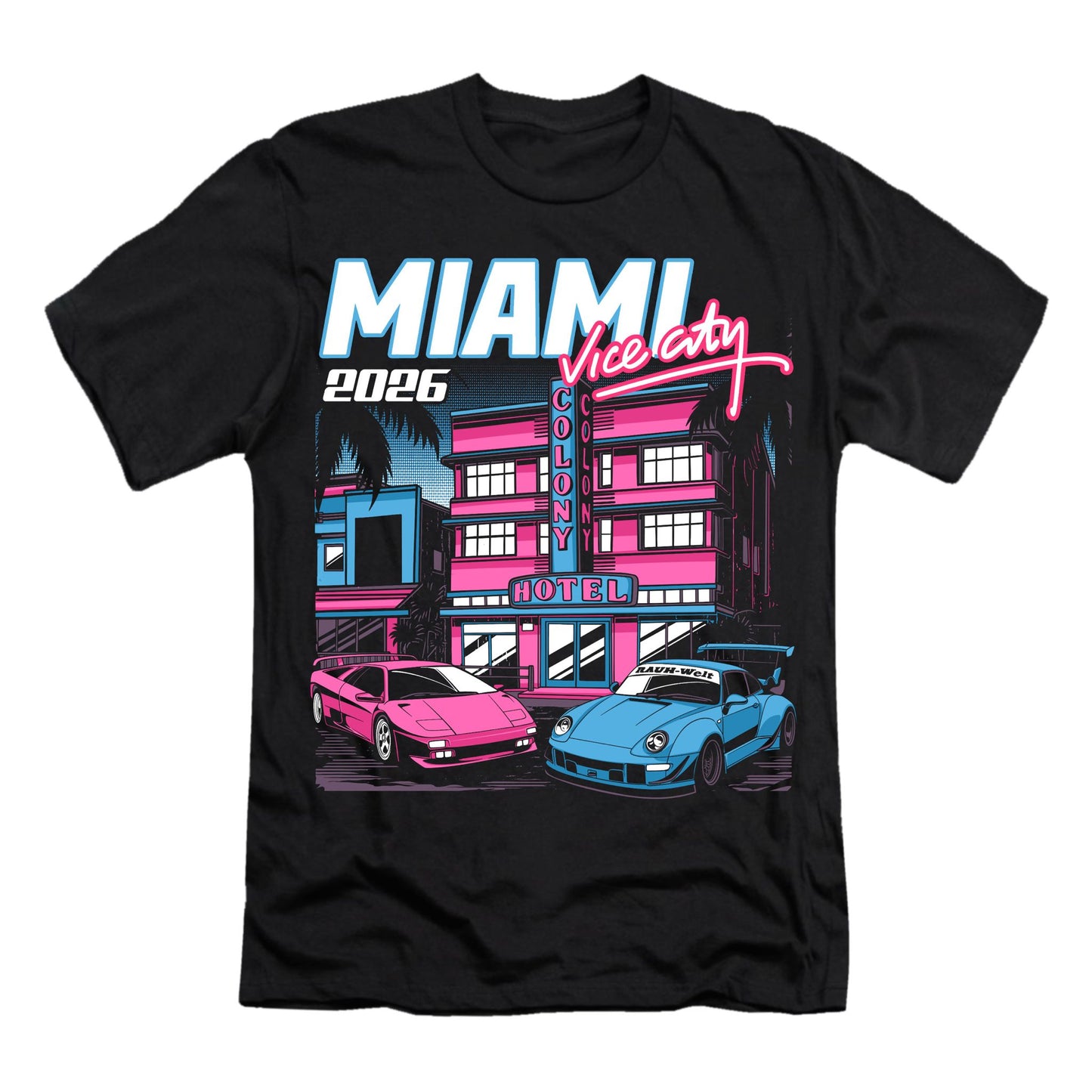 Clean Culture Miami Vice City Event Tee